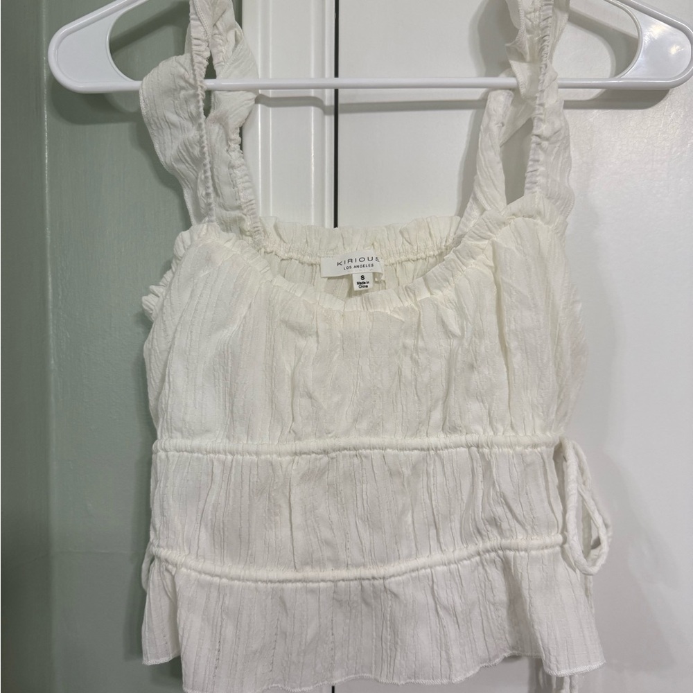 White Women's Sleeveless Top